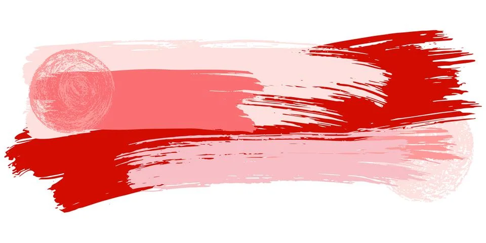 Brush stroke composition element. Vector stock hand draw illustration isolated Stock Illustration