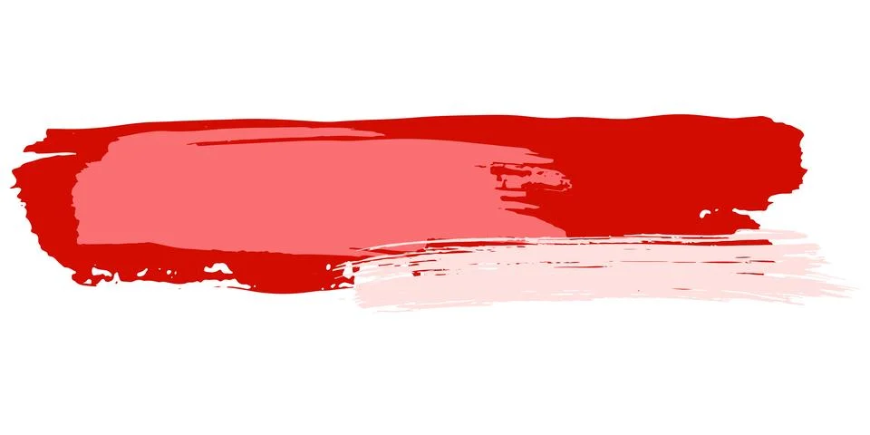 Brush stroke composition element. Vector stock hand draw illustration isolated Stock Illustration