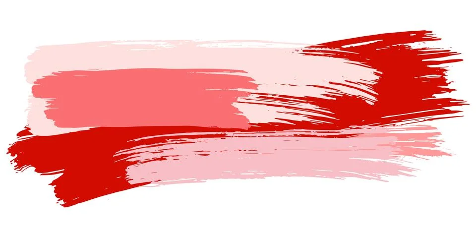 Brush stroke composition element. Vector stock hand draw illustration isolated Stock Illustration