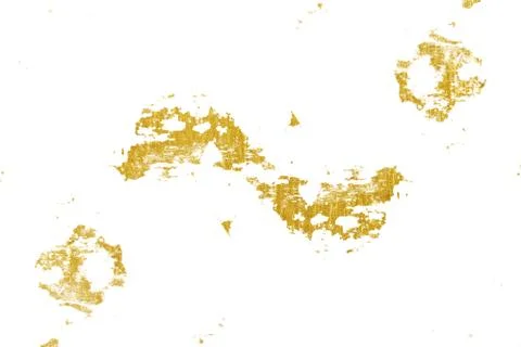 Brush stroke design element. Grunge golden background pattern of cracks, scuf 스톡 사진