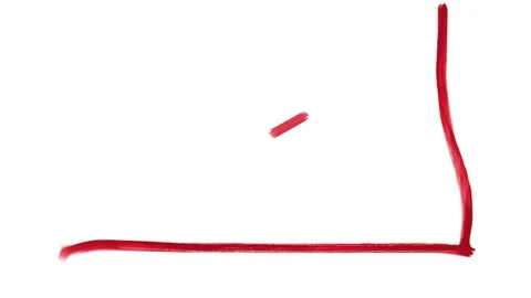 A brush stroke of a diagram Stock Footage 335975229