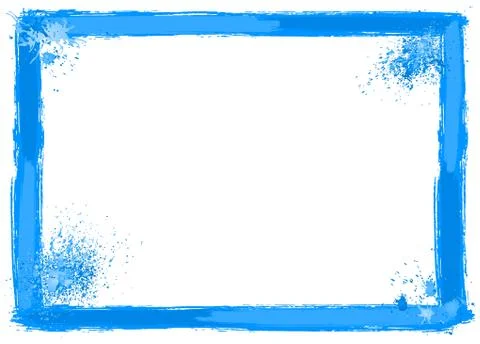 Brush stroke frame Stock Illustration