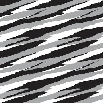 Brush Stroke Fur Seamless Pattern Illustrazione stock