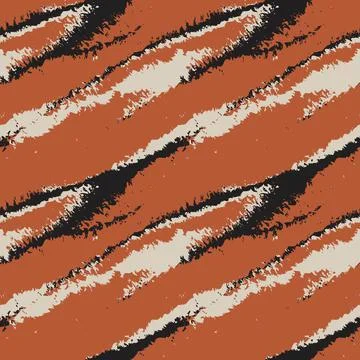 Brush Stroke Fur Seamless Pattern Stock Illustration