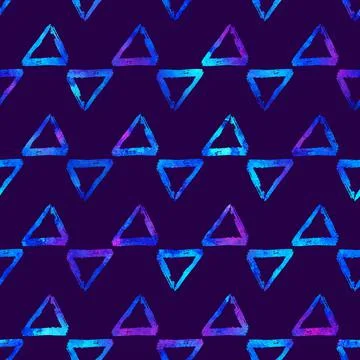 Brush Stroke Geometric Grung Pattern Seamless in Blue Color Background. Gunge Stock Illustration