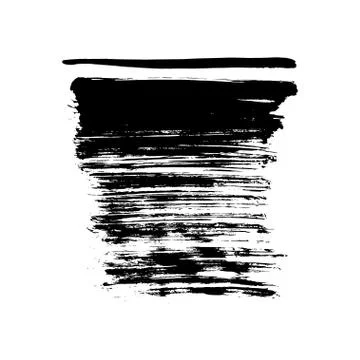 Brush Stroke Grunge Vector Textured Stock Illustration