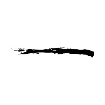 Brush Stroke Grunge Vector Textured Stock Illustration