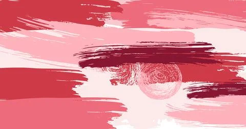 Brush stroke hand draw abstract background pink, red, brown palette colours Stock Illustration