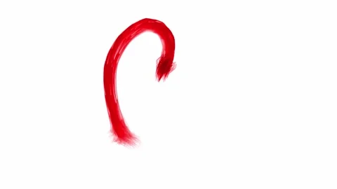 A brush stroke of a heart Stock Footage 335975159