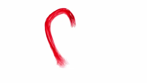 A brush stroke of a heart Stock Footage 335975163