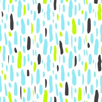 Brush Stroke Hipster Seamless Pattern Stock Illustration