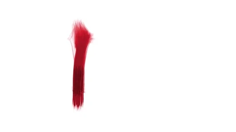 A brush stroke of the letter D Stock Footage 335975059