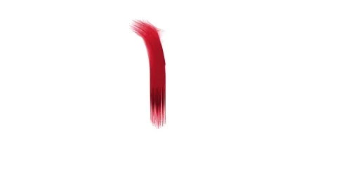 A brush stroke of the letter I Stock Footage 335975072