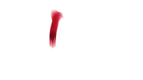 A brush stroke of the letter L Stock Footage 335975079
