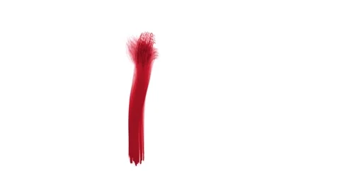 A brush stroke of the letter P Stock Footage 335975092