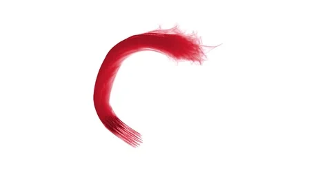 A brush stroke of the letter Q Stock Footage 335974942