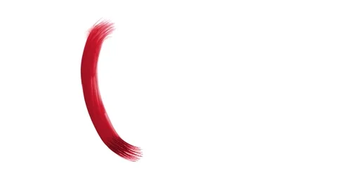 A brush stroke of the letter U Stock Footage 335974928