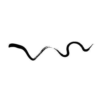 Brush stroke line element, grunge charcoal hand drawn hatches scribble mark.. Stock Illustration