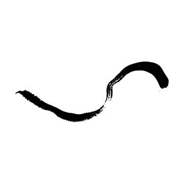 Brush stroke line element, grunge charcoal hand drawn hatches scribble mark.. Stock Illustration