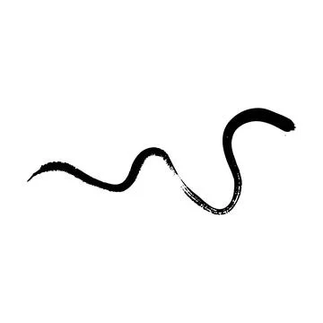 Brush stroke line element, grunge charcoal hand drawn hatches scribble mark.. Stock Illustration