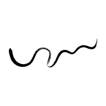 Brush stroke line element, grunge charcoal hand drawn hatches scribble mark.. Stock Illustration