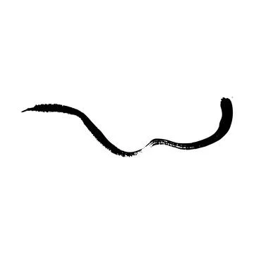 Brush stroke line element, grunge charcoal hand drawn hatches scribble mark.. Illustrazione stock