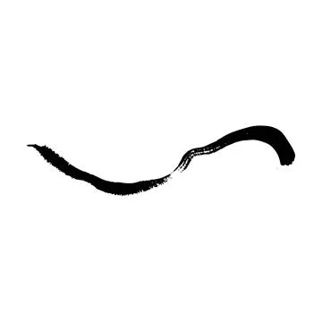 Brush stroke line element, grunge charcoal hand drawn hatches scribble mark.. Stock Illustration