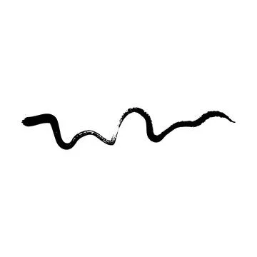 Brush stroke line element, grunge charcoal hand drawn hatches scribble mark.. Illustrazione stock