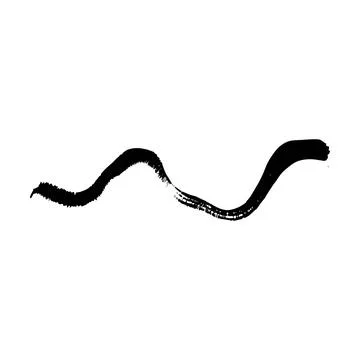 Brush stroke line element, grunge charcoal hand drawn hatches scribble mark.. Stock Illustration