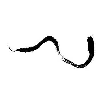 Brush stroke line element, grunge charcoal hand drawn hatches scribble mark.. Stock Illustration