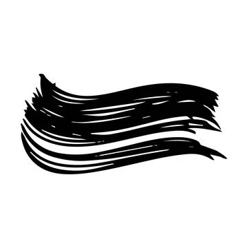 Brush stroke line element, grunge charcoal hand drawn hatches scribble mark.. Stock Illustration