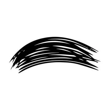 Brush stroke line element, grunge charcoal hand drawn hatches scribble mark.. Stock Illustration