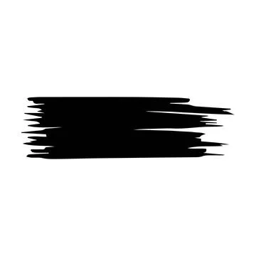 Brush stroke line element, grunge charcoal hand drawn hatches scribble mark.. Stock Illustration