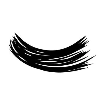 Brush stroke line element, grunge charcoal hand drawn hatches scribble mark.. Stock Illustration