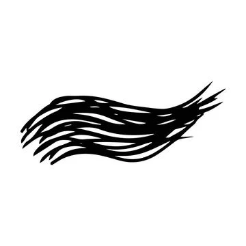 Brush stroke line element, grunge charcoal hand drawn hatches scribble mark.. Stock Illustration