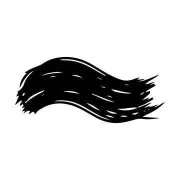 Brush stroke line element, grunge charcoal hand drawn hatches scribble mark.. Stock Illustration