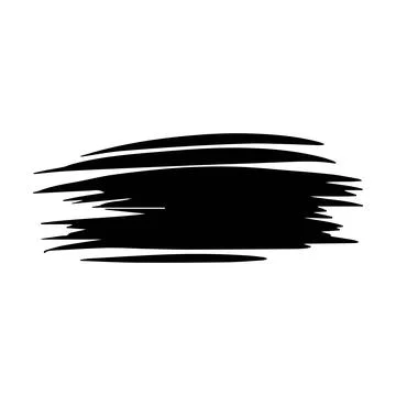 Brush stroke line element, grunge charcoal hand drawn hatches scribble mark.. Illustrazione stock