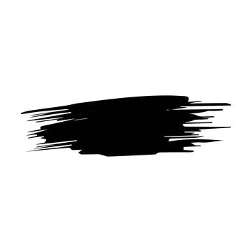 Brush stroke line element, grunge charcoal hand drawn hatches scribble mark.. Stock Illustration