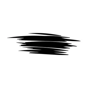 Brush stroke line element, grunge charcoal hand drawn hatches scribble mark.. Stock Illustration