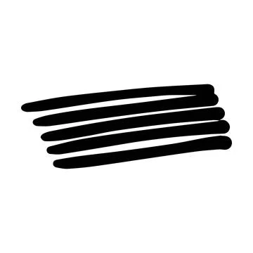Brush stroke line element, grunge charcoal hand drawn hatches scribble mark.. Stock Illustration