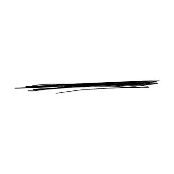 Brush stroke line element, grunge charcoal hand drawn hatches scribble mark.. Stock Illustration