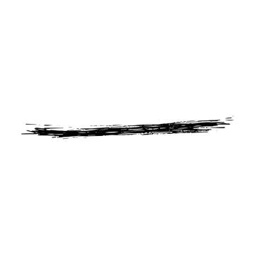 Brush stroke line element, grunge charcoal hand drawn hatches scribble mark.. Stock Illustration