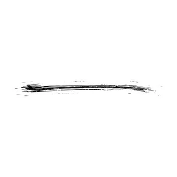 Brush stroke line element, grunge charcoal hand drawn hatches scribble mark.. Stock Illustration