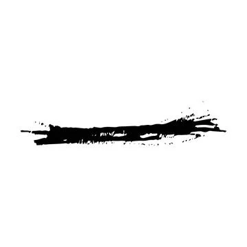 Brush stroke line element, grunge charcoal hand drawn hatches scribble mark.. Stock Illustration