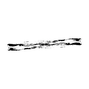 Brush stroke line element, grunge charcoal hand drawn hatches scribble mark.. Stock Illustration