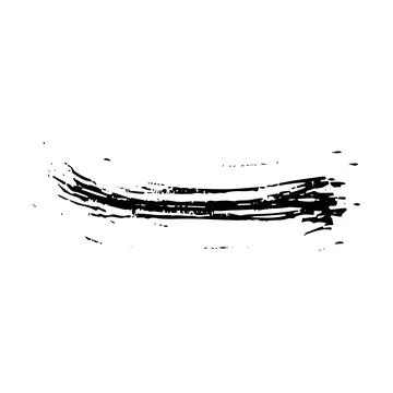 Brush stroke line element, grunge charcoal hand drawn hatches scribble mark.. Illustrazione stock