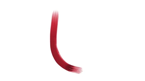 A brush stroke of the Number 0 Zero Stock Footage 335974946