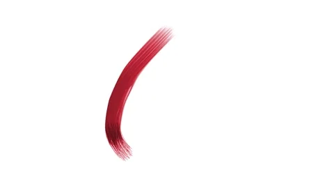 A brush stroke of the number six Stock Footage 335974990