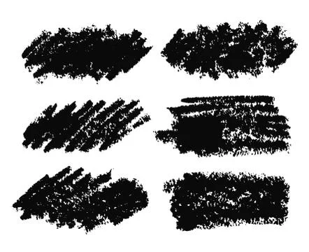 Brush Stroke Paint Boxes Set Stock Illustration
