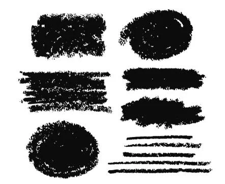 Brush Stroke Paint Boxes Set Stock Illustration